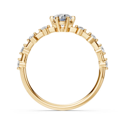 Solitär-Eternity-Ring (Rund), 0.4 ct — 101-10144(4.7)