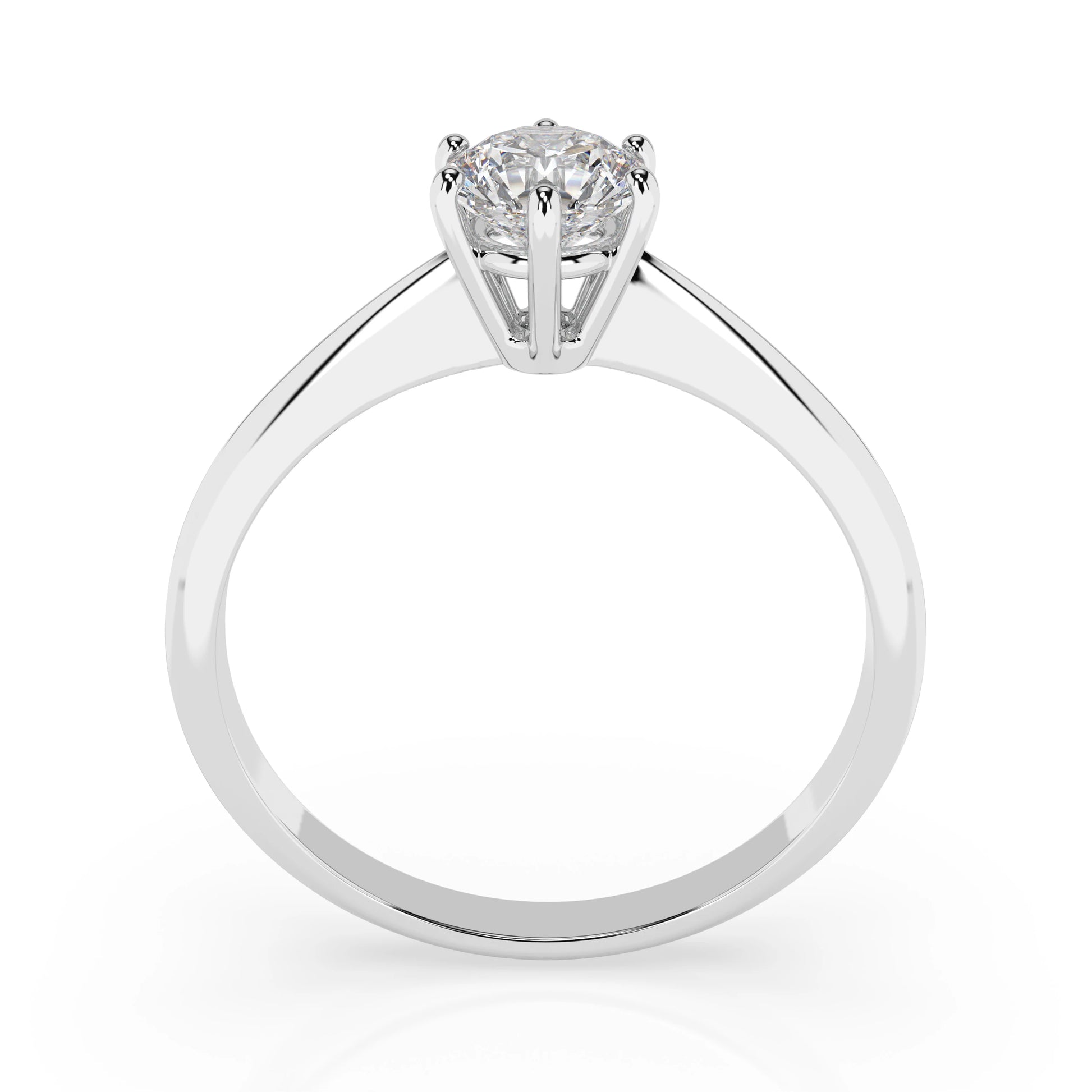 Solitär-Ring (Rund), 0.5 ct — 101-10027(5.1)