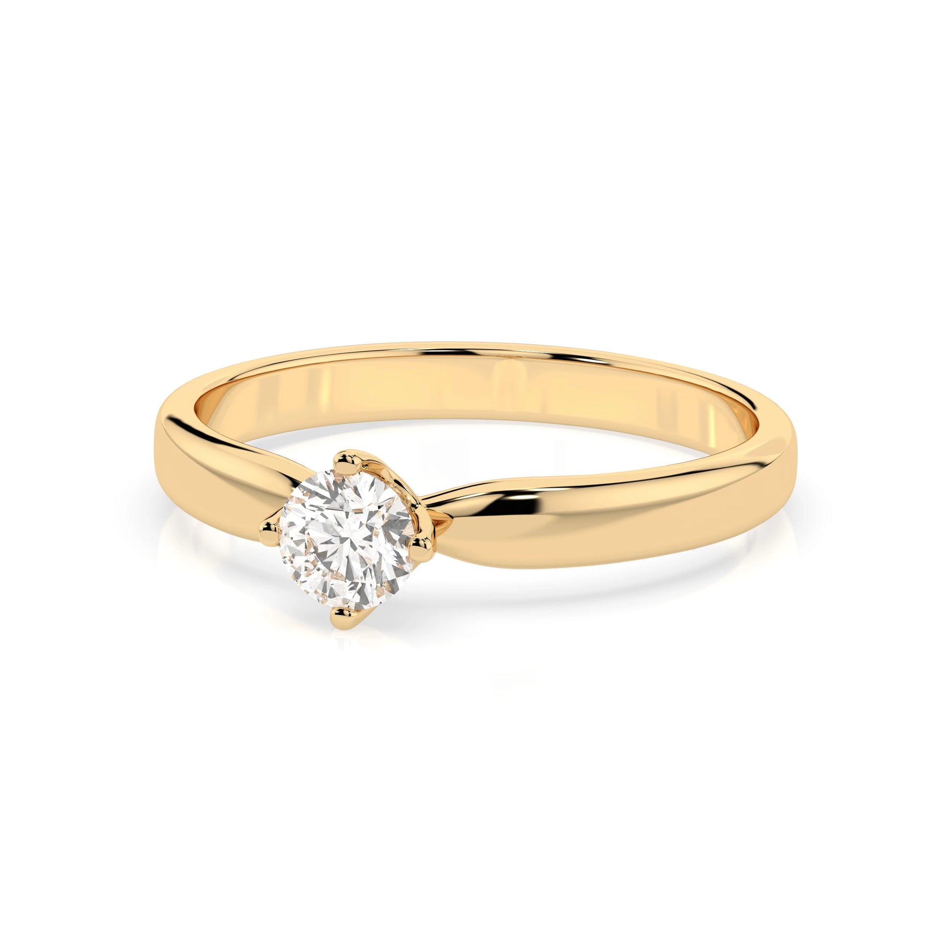 Solitär-Ring (Rund), 0.3 ct — 101-10041(4.2)