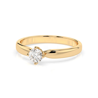 Solitär-Ring (Rund), 0.3 ct — 101-10041(4.2)