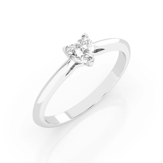 Solitär-Ring (Herz), 0.3 ct — 101-10190(0.30)HRT