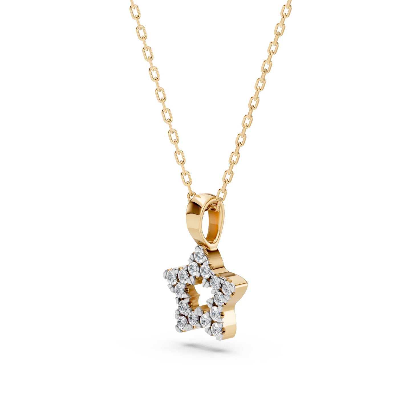 Minimalismus-Halskette (Rund), 0.08 ct — 104-10078