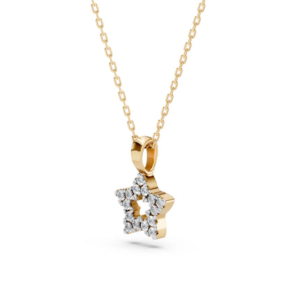 Minimalismus-Halskette (Rund), 0.08 ct — 104-10078