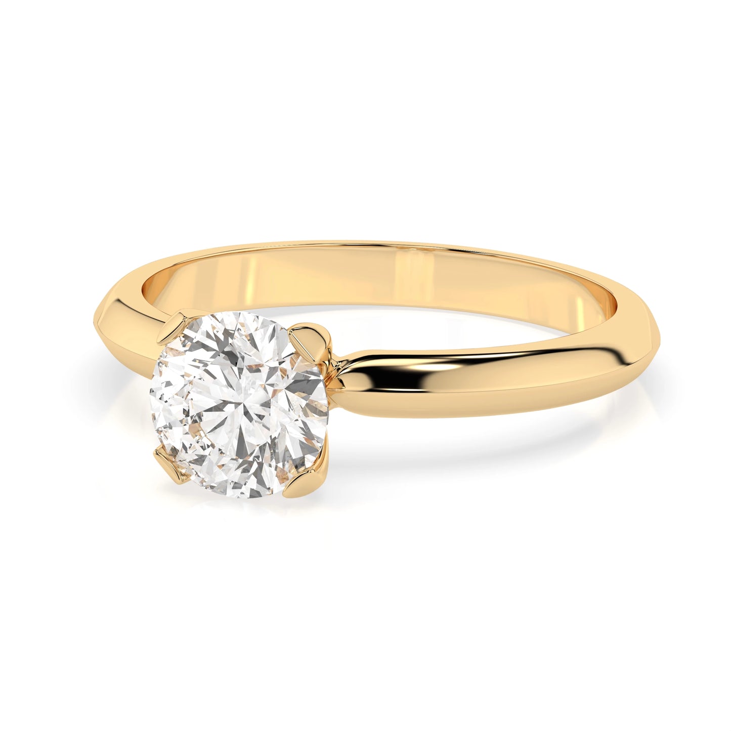Solitär-Ring (Rund), 1.0 ct — 101-10089(6.5)