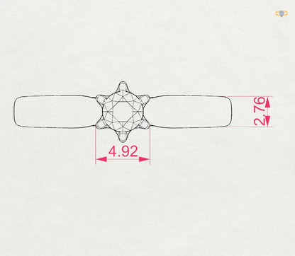 Solitär-Ring (Rund), 0.2 ct — 101-10040(3.7)
