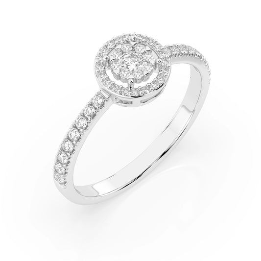 Illusion-Ring (Rund), 0.1 ct — 101-10018(3.0)