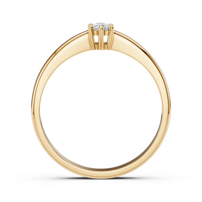 Solitär-Ring (Rund), 0.1 ct — 101-10151(3.0)