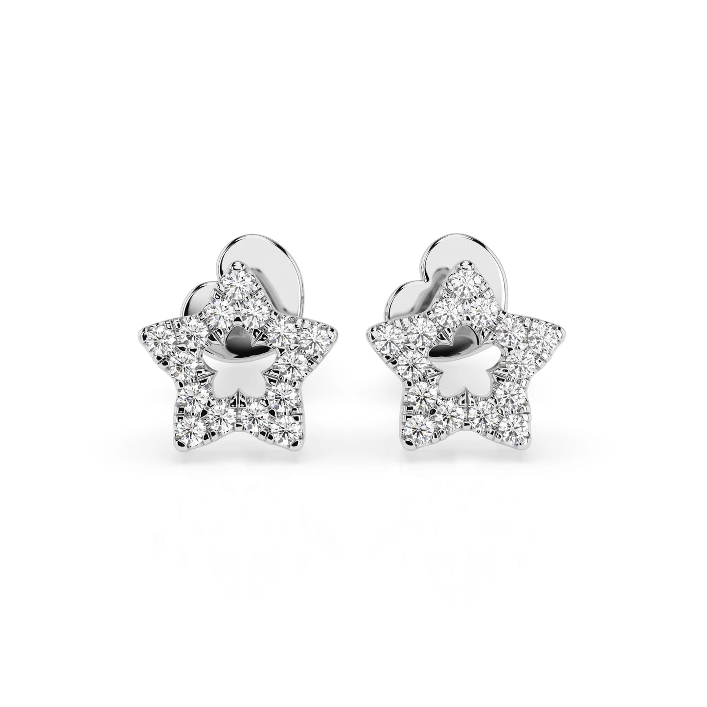 Minimalismus-Ohrringe (Rund), 0.18 ct — 102-10054