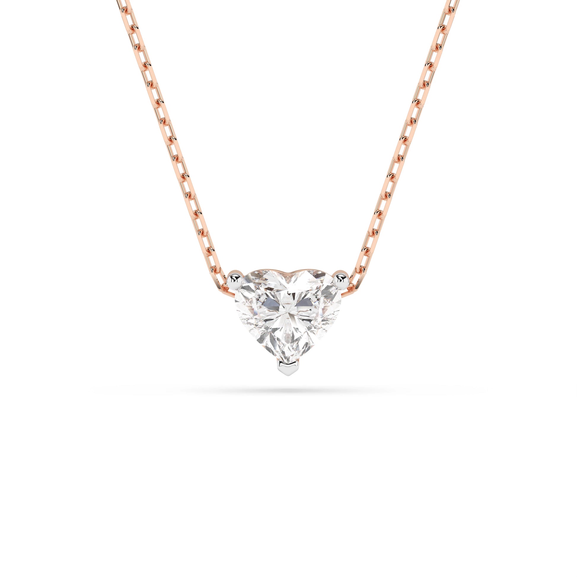 Solitär-Halskette (Herz), 0.3 ct — 104-10066(0.30)HRT
