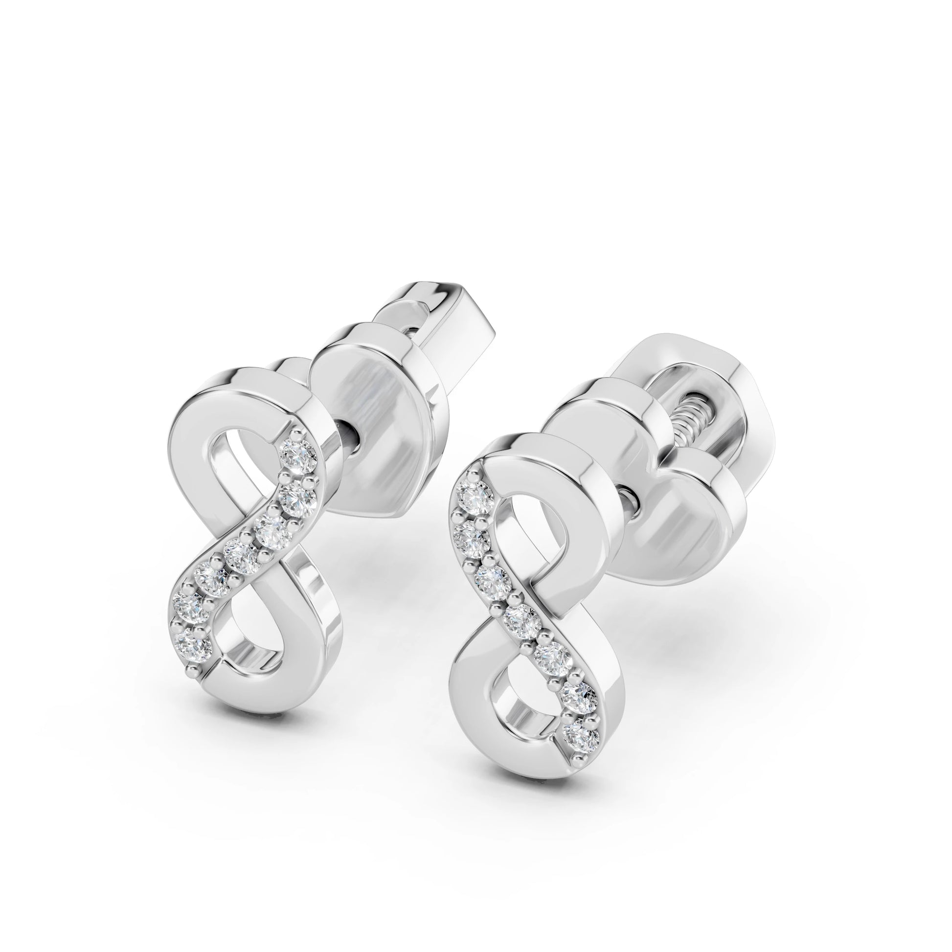 Minimalismus-Ohrringe (Rund), 0.09 ct — 102-10092
