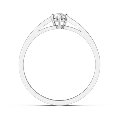 Solitär-Ring (Rund), 0.1 ct — 101-10125(3.0)
