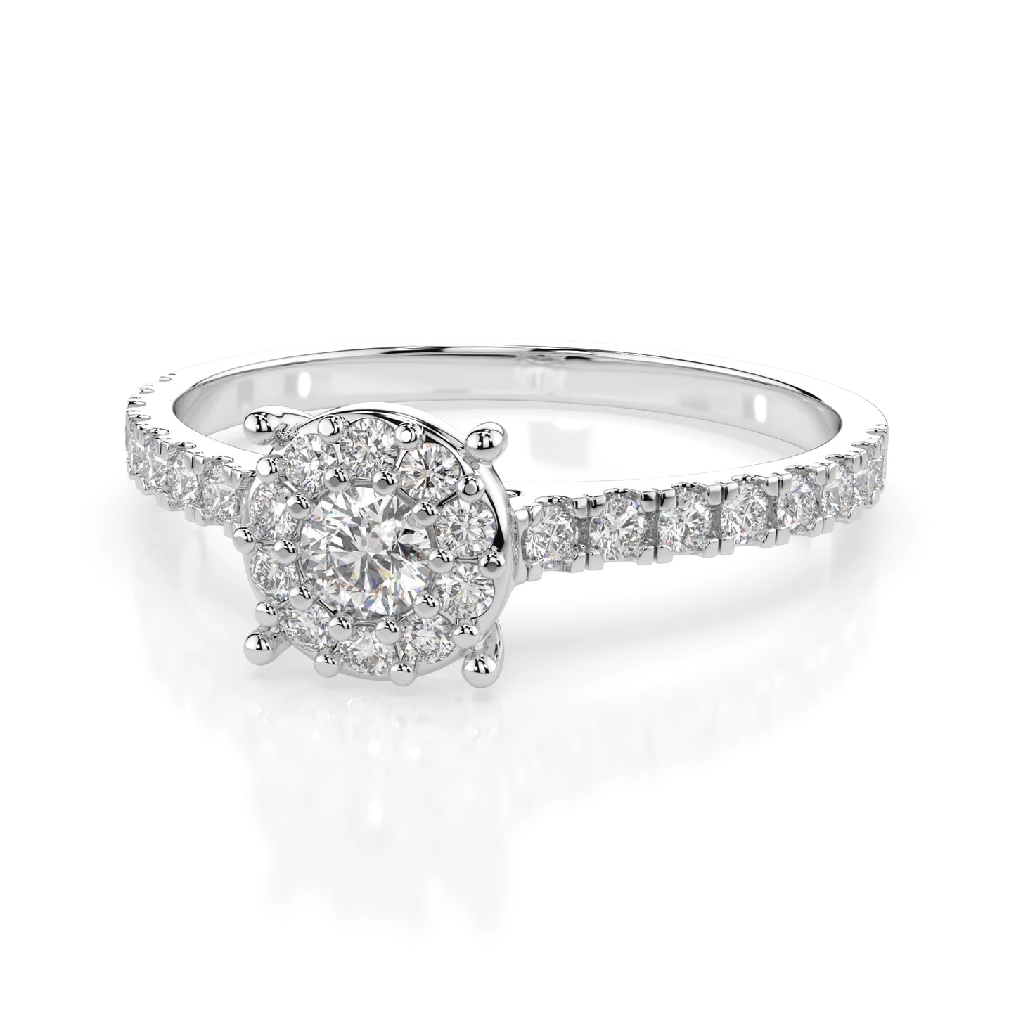 Solitär-Eternity-Ring (Rund), 0.06 ct — 101-10017(2.5)