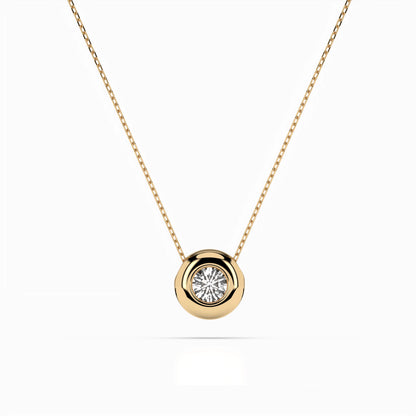 Solitär-Halskette (Rund), 0.25 ct — 104-10007(4.0)