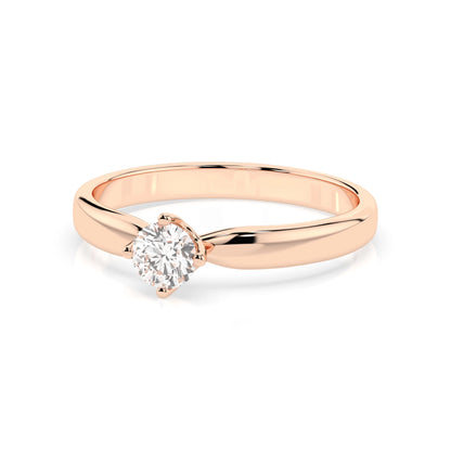 Solitär-Ring (Rund), 0.25 ct — 101-10041(4.0)