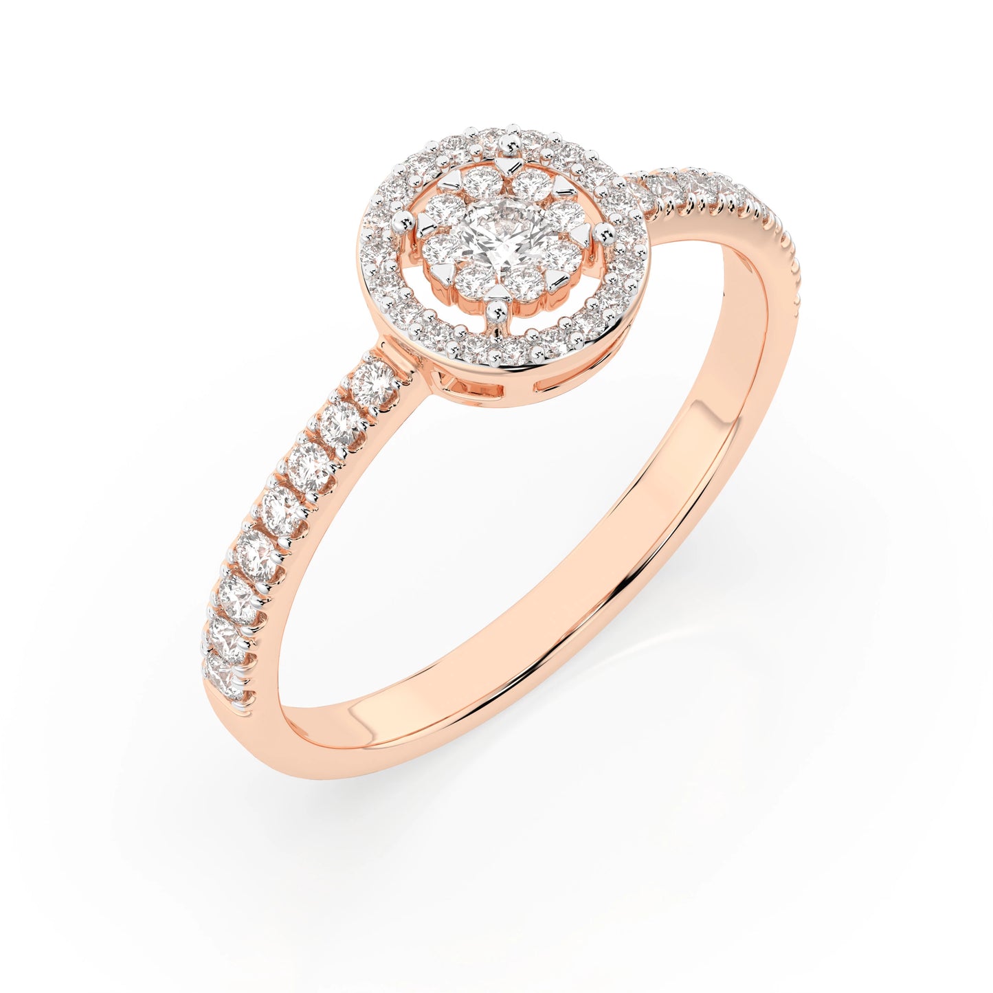 Illusion-Ring (Rund), 0.03 ct — 101-10018(2.0)
