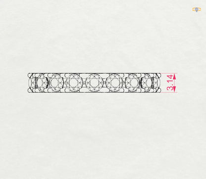 Eternity-Ring (Rund), 0.78 ct — 101-10044/3