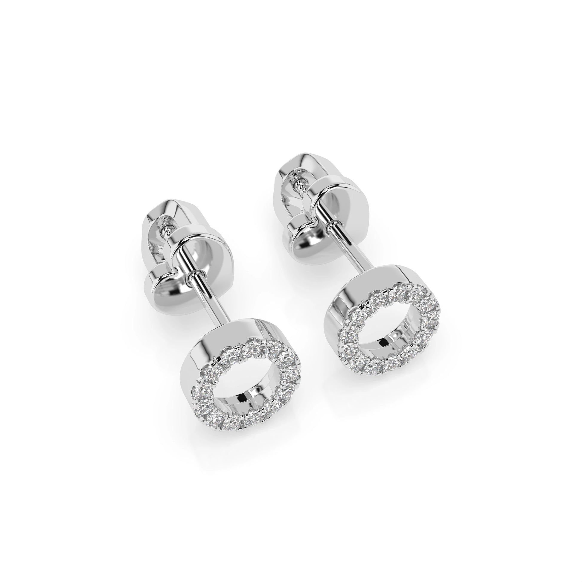 Minimalismus-Ohrringe (Rund), 0.16 ct — 102-10055