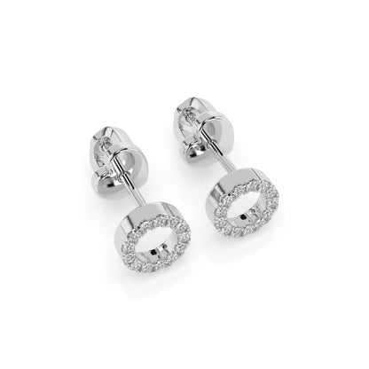 Minimalismus-Ohrringe (Rund), 0.16 ct — 102-10055
