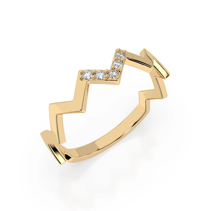 Minimalismus-Ring (Rund), 0.05 ct — 101-10162/1