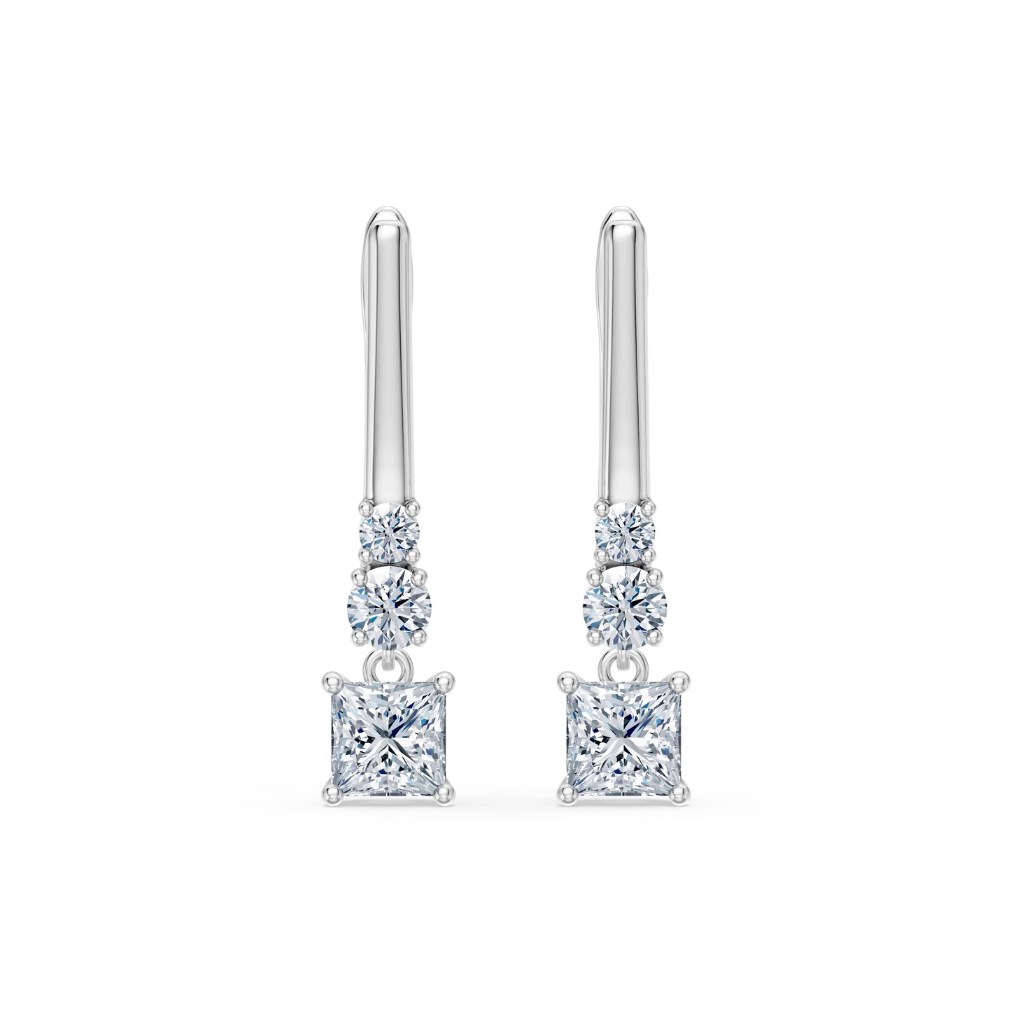 Solitär-Eternity-Ohrringe, 0.6 ct — 102-10143(0.30)PR