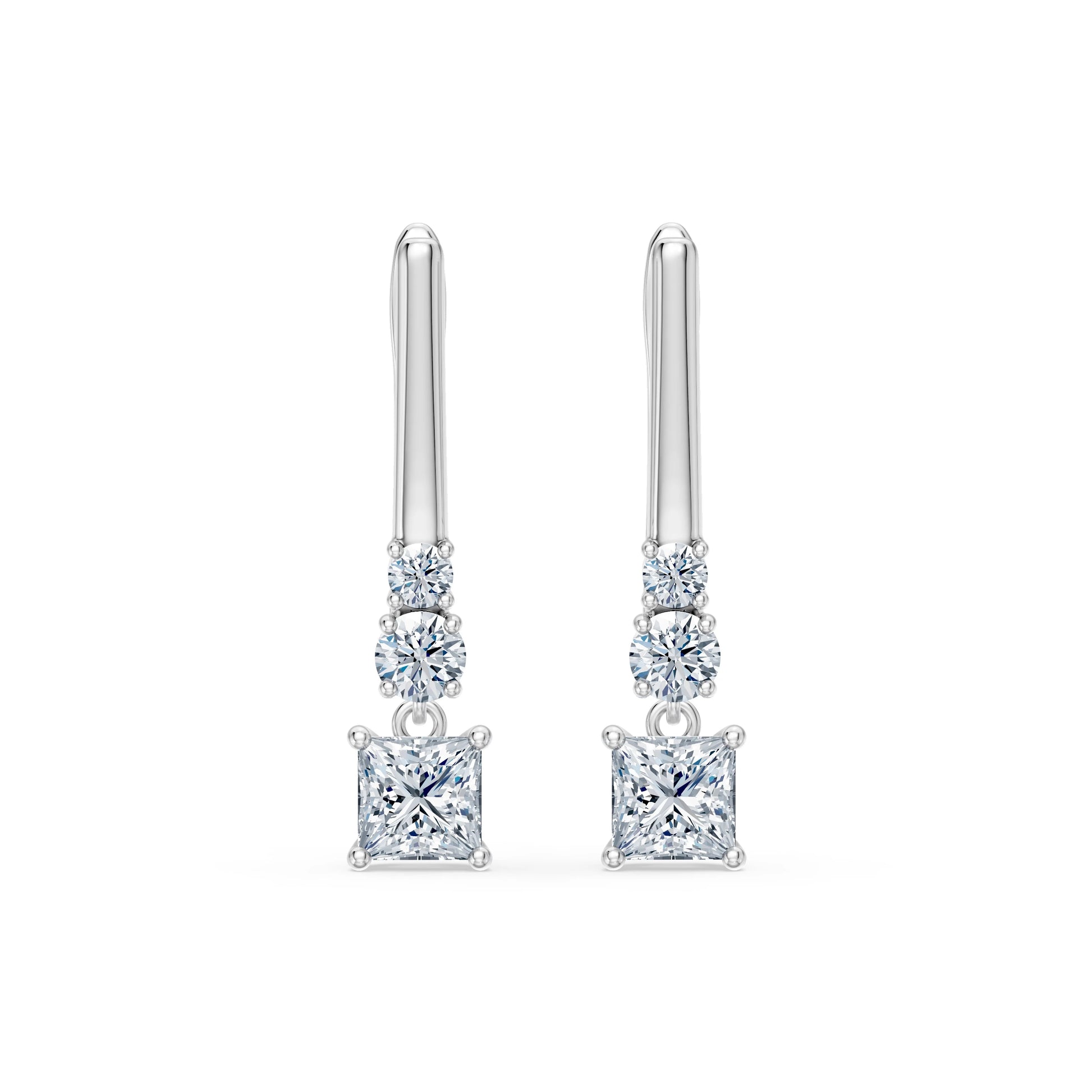 Solitär-Eternity-Ohrringe, 0.6 ct — 102-10143(0.30)PR