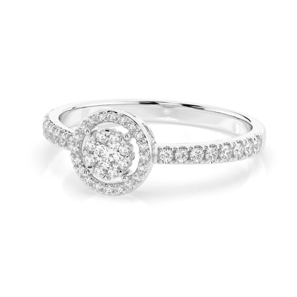 Illusion-Ring (Rund), 0.1 ct — 101-10018(3.0)