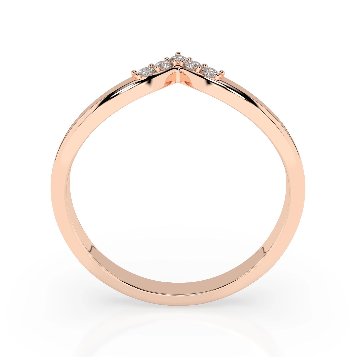 Minimalismus-Ring (Rund), 0.05 ct — 101-10161/2