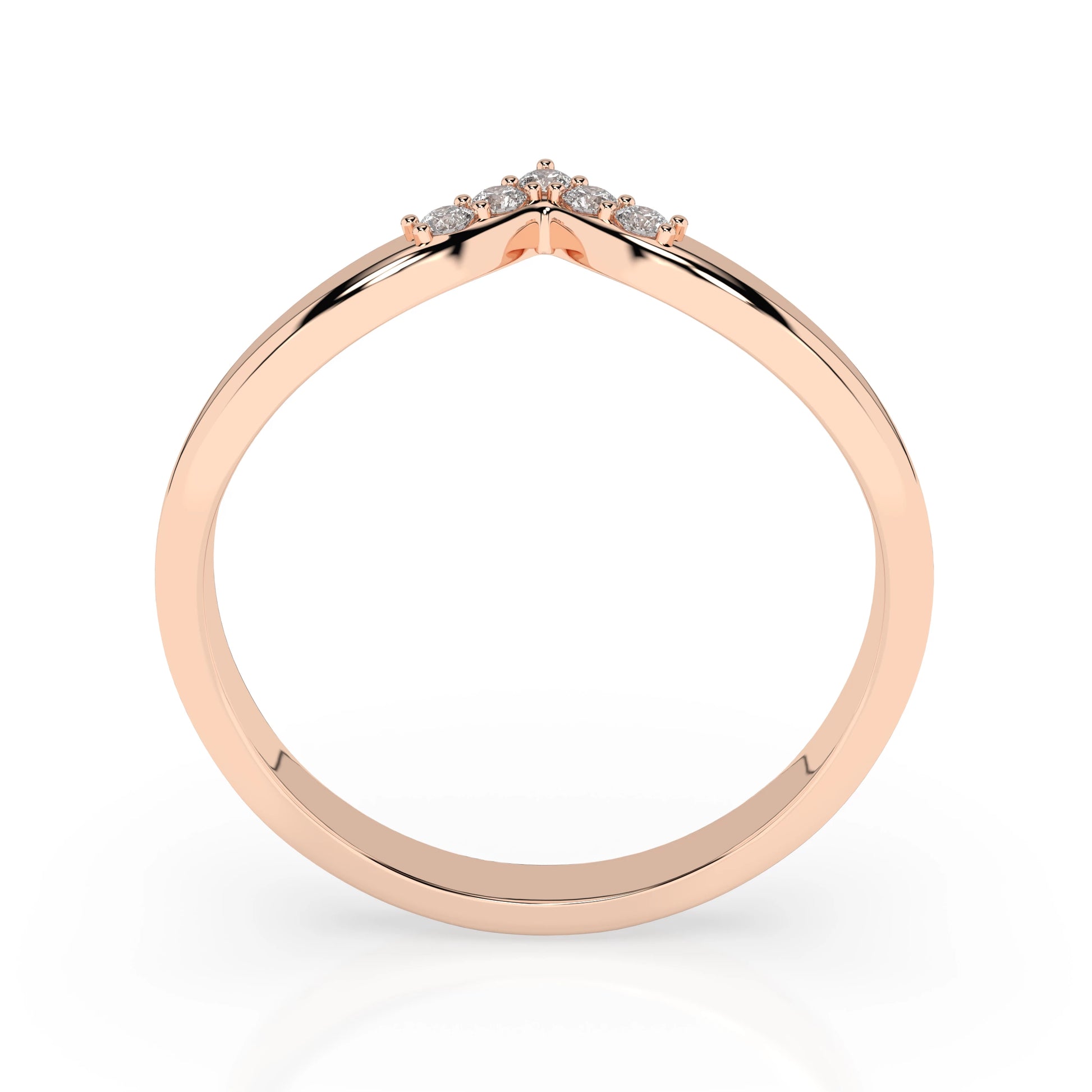 Minimalismus-Ring (Rund), 0.05 ct — 101-10161/2