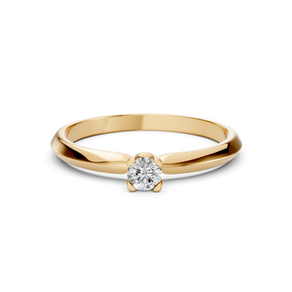 Solitär-Ring (Rund), 0.15 ct — 101-10089(3.4)