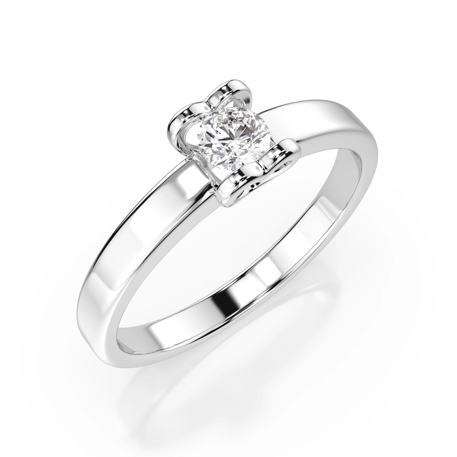 Solitär-Ring (Rund), 0.15 ct — 101-10013(3.4)