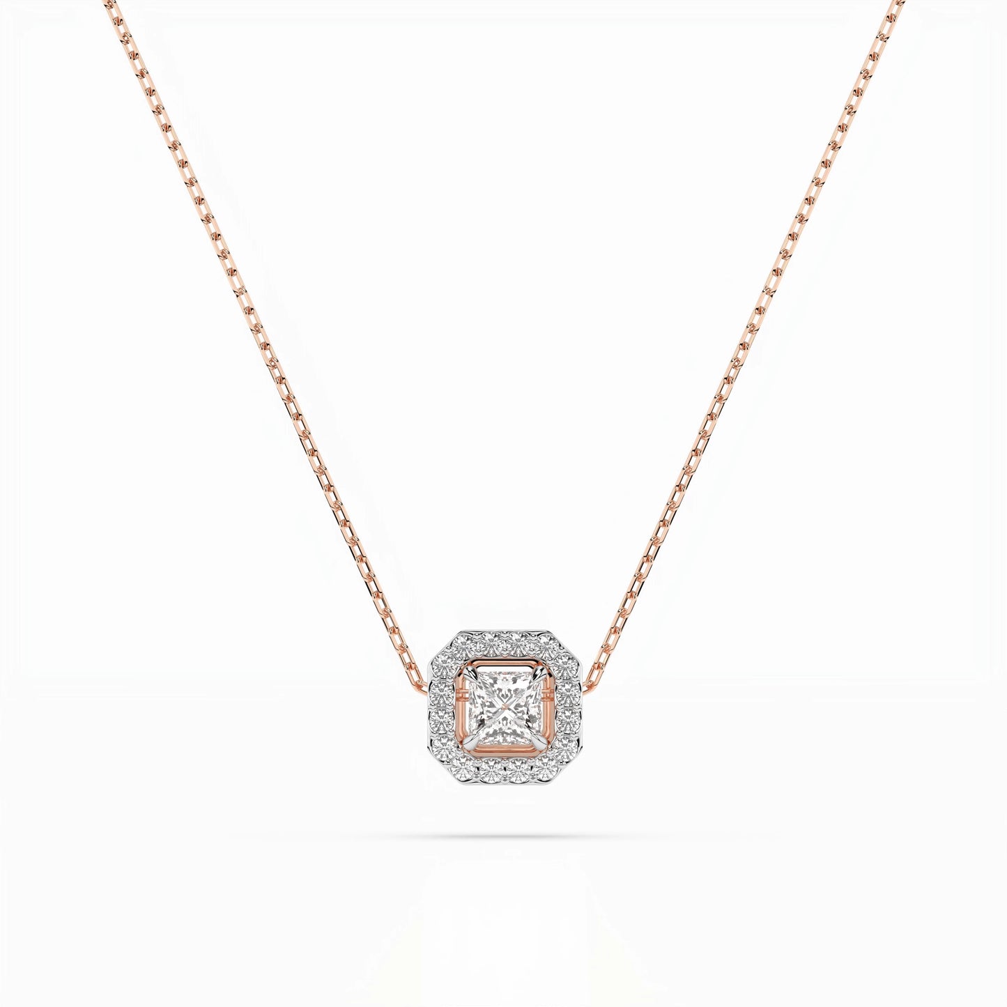 Solitär-Eternity-Halskette (Prinzess), 0.17 ct — 104-10045(3.0)PR