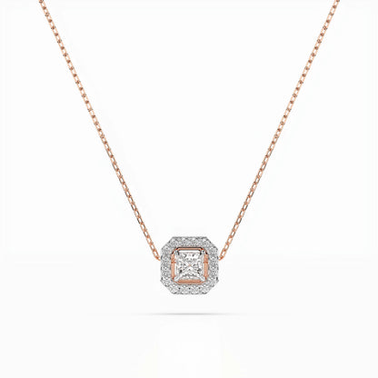 Solitär-Eternity-Halskette (Prinzess), 0.17 ct — 104-10045(3.0)PR