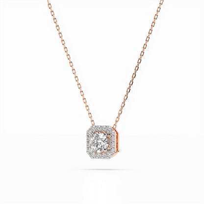 Solitär-Eternity-Halskette (Rund), 0.2 ct — 104-10042(3.7)