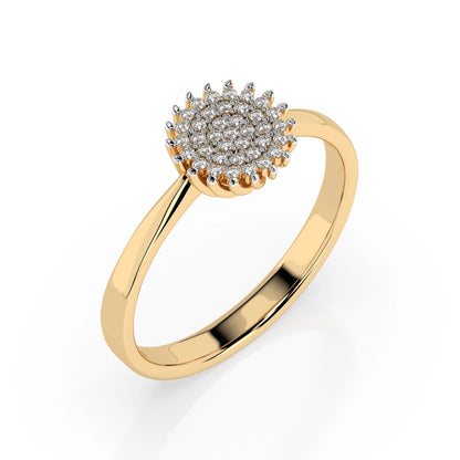 Illusion-Ring (Rund), 0.15 ct — 101-10171