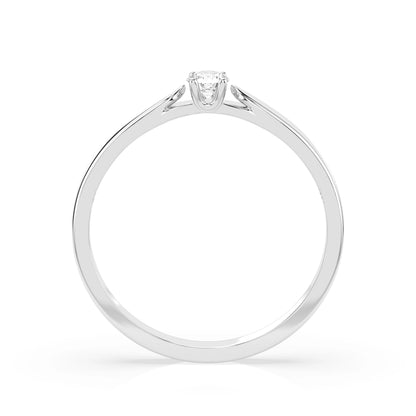 Solitär-Ring (Rund), 0.08 ct — 101-10046(2.7)