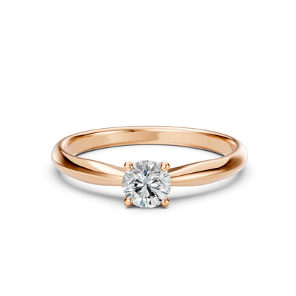 Solitär-Ring (Rund), 0.5 ct — 101-10021(5.1)