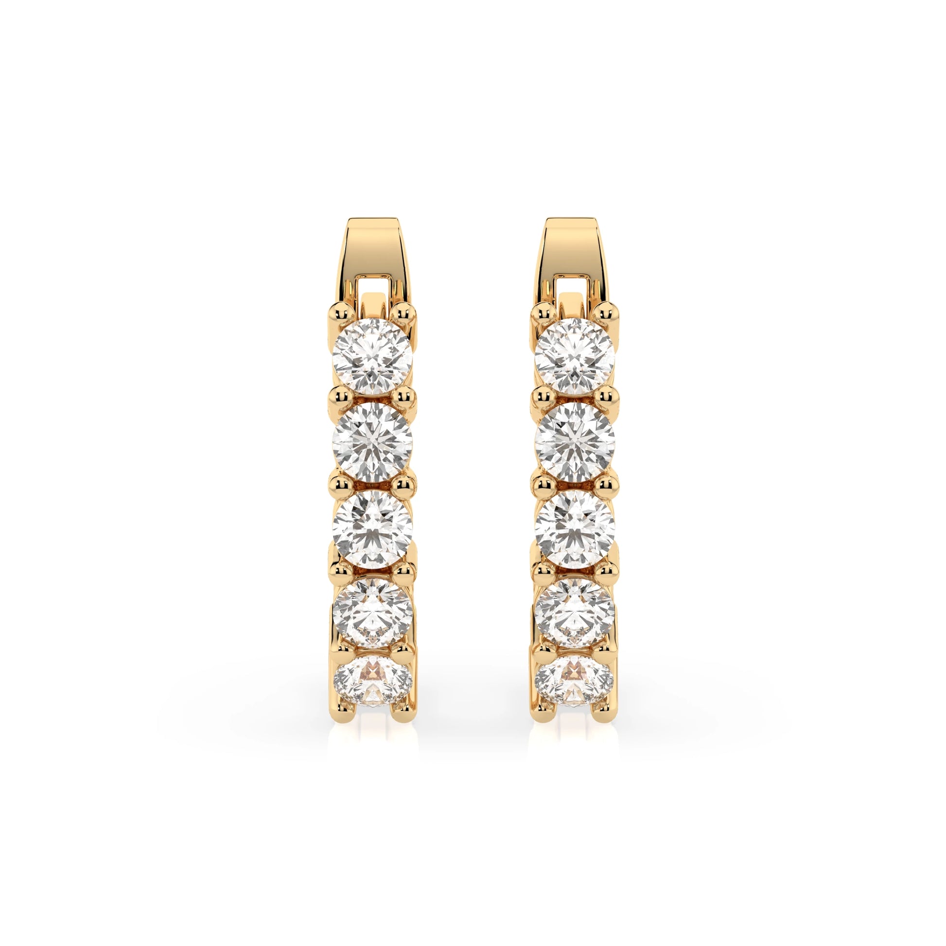 Eternity-Ohrringe (Rund), 0.6 ct — 102-10098(2.5)