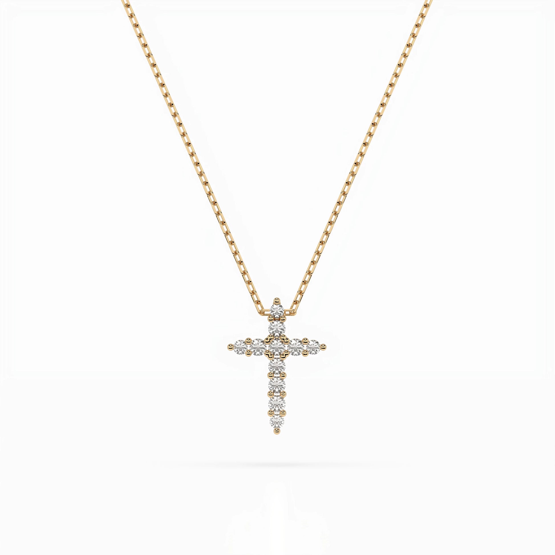 Minimalismus-Halskette (Rund), 0.07 ct — 104-10020
