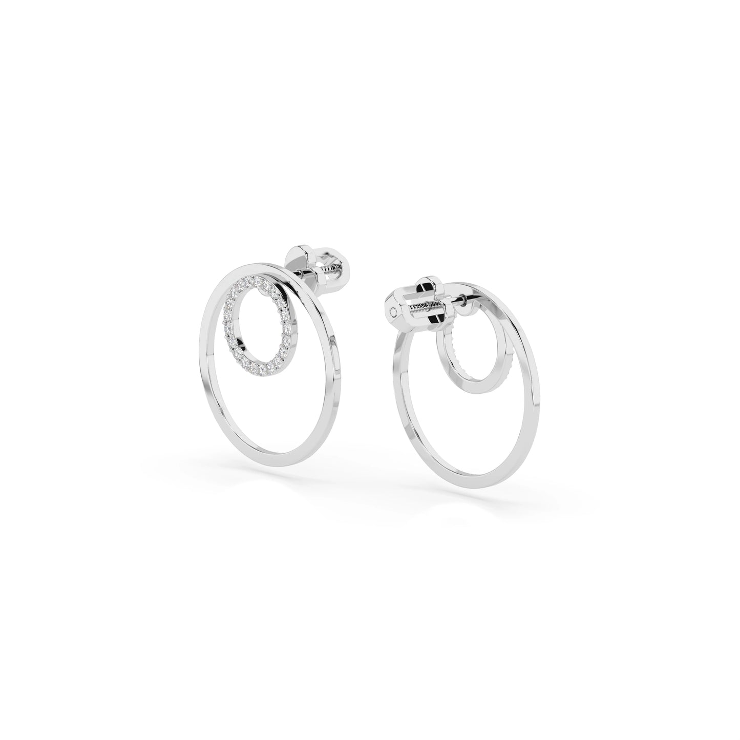 Minimalismus-Ohrringe (Rund), 0.25 ct — 102-10165