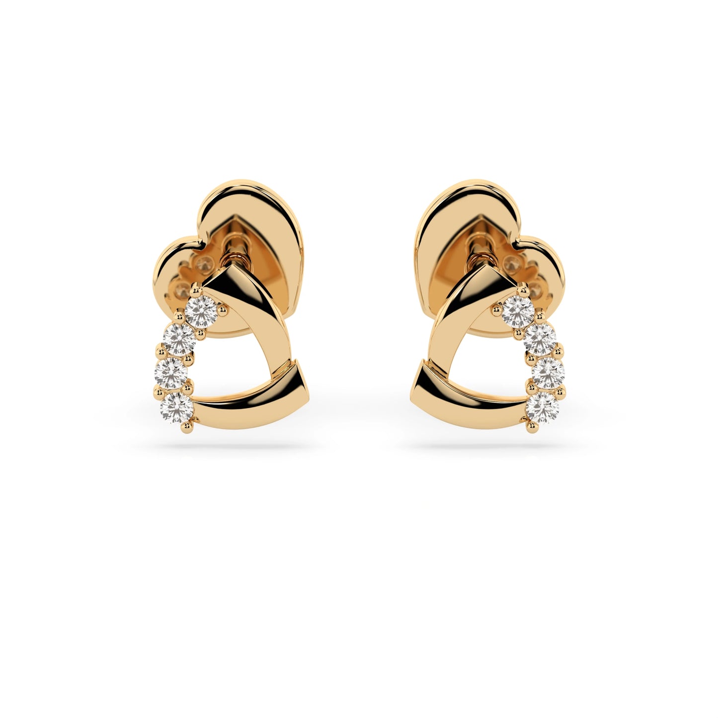 Minimalismus-Ohrringe (Rund), 0.05 ct — 102-10061