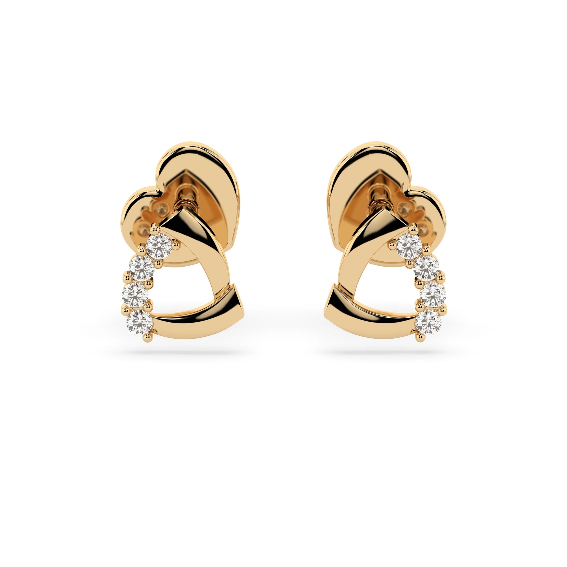 Minimalismus-Ohrringe (Rund), 0.05 ct — 102-10061