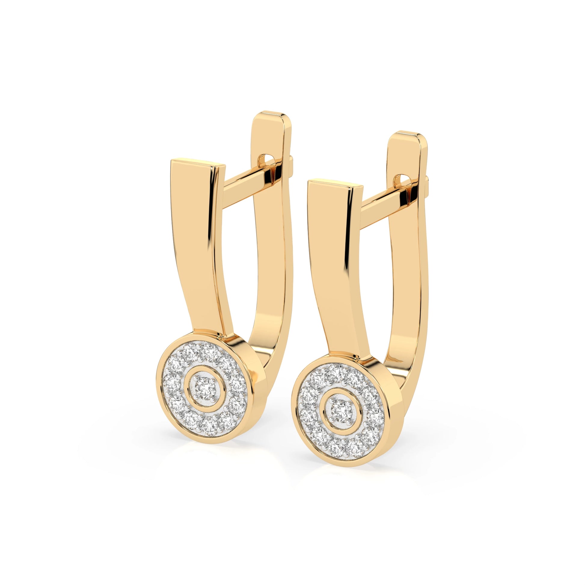 Illusion-Ohrringe (Rund), 0.13 ct — 102-10075