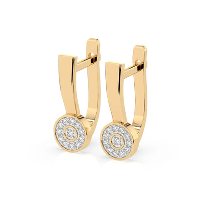 Illusion-Ohrringe (Rund), 0.13 ct — 102-10075