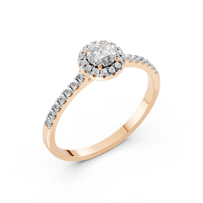 Solitär-Eternity-Ring (Rund), 0.35 ct — 101-10095(4.5)