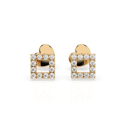 Minimalismus-Ohrringe (Rund), 0.14 ct — 102-10053