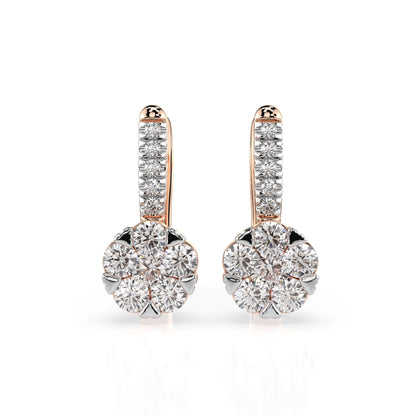 Illusion-Ohrringe (Rund), 0.2 ct — 102-10015/4(3.0)