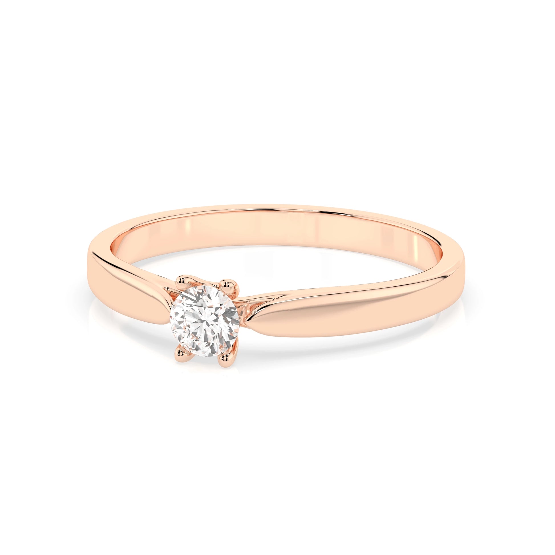 Solitär-Ring (Rund), 0.15 ct — 101-10046(3.4)