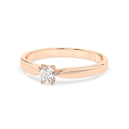 Solitär-Ring (Rund), 0.15 ct — 101-10046(3.4)