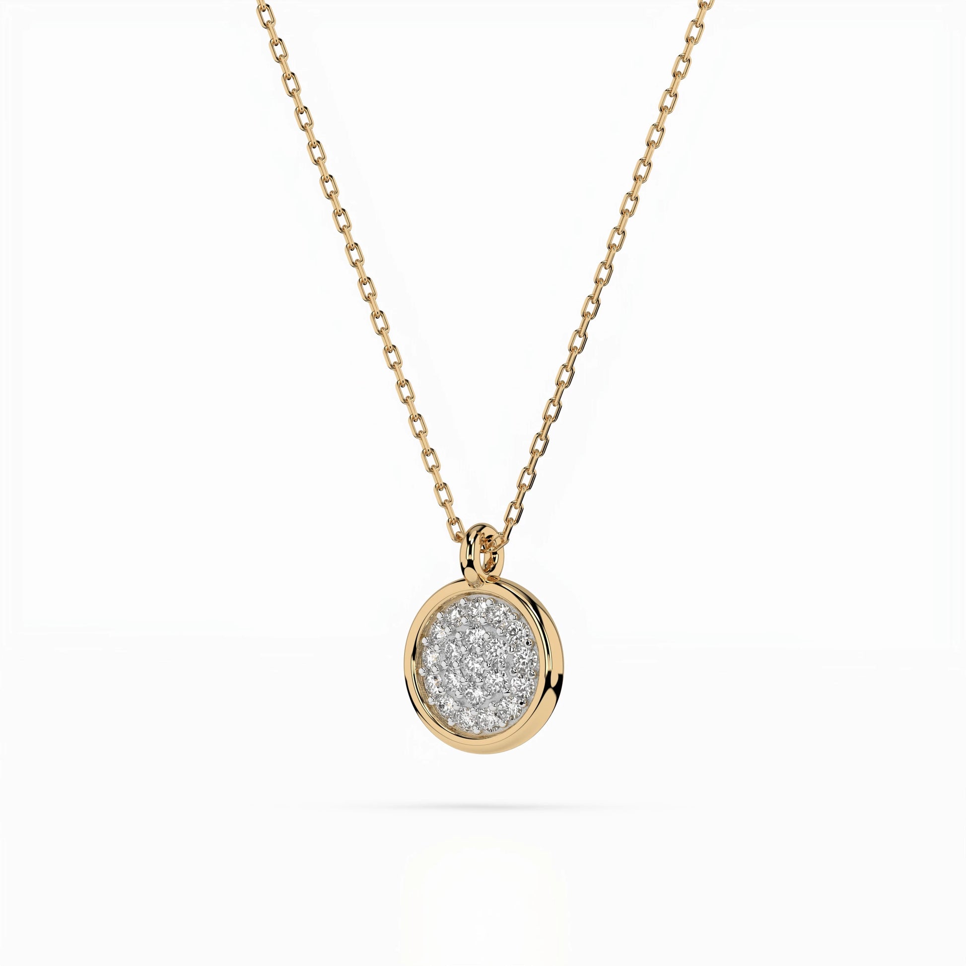 Illusion-Halskette (Rund), 0.12 ct — 104-10022