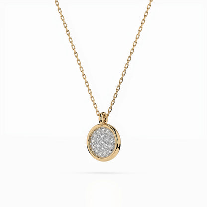 Illusion-Halskette (Rund), 0.12 ct — 104-10022